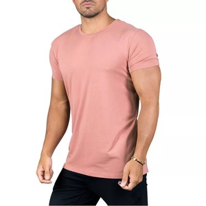 Camisetas 100% algodón personalizadas al por mayor para hombre, camisetas ajustadas de secado rápido informales de estilo moderno, ajustadas, patrón de letras, serigrafía - Product Image 4