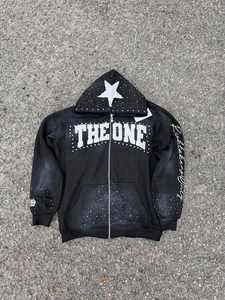 Sudaderas Extra Grandes de Corte Cuadrado para Hombre, Personalizadas por Fabricantes OEM, de 420 g/m², con Estampado Puff y Gráfico - Product Image 6