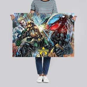 Modern Aquaman <b>Poster</b> Atlantean Punch Design Made of Durable Paper for Wall Decor - Product Image 4