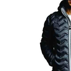 Venta al por mayor de Chaqueta larga de invierno Varsity personalizada para hombre cuello levantado impermeable acolchado burbuja al aire libre Puffer High Street - Product Image 5