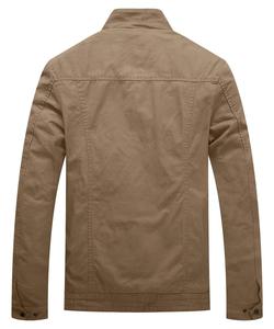 High Quality <b>Men's</b> <b>Jackets</b> Cotton Canvas Full Zipper Up <b>Man</b> <b>Jackets</b> Breathable Custom Logo <b>Jacket</b> For <b>Man</b> - Product Image 2