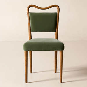 Monte Modern <b>Dining</b> <b>Chair</b> Made Of Solid Teak Wood High Quality With <b>Velvet</b> for Indoor Use. - Product Image 6