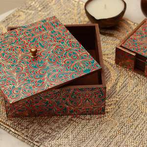 Uxury-caja de madera para fruta seca hecha a mano, caja de diseño para decoración del hogar y boda, auténtica - Product Image 1