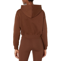 Sudadera Corta de Alta Calidad para Mujer con Diseño de Bordado 3D en la Parte Delantera, Talla Grande, Hombros Caídos, para Uso Casual y Urbano