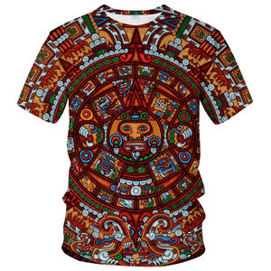 Camiseta de verano de manga corta con cuello redondo para hombre, ropa informal con estampado 3D de patrón sólido para hombre - Product Image 5