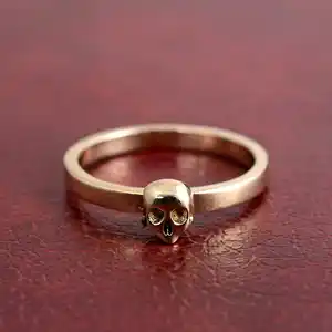 Tốt Nhất Bán Gothic Ma Quỷ Skull Brass 925 Rắn Sterling Silver Bạc Hoặc Vàng Mạ Nhẫn Cho Phụ Nữ Đồ Trang Sức Tại Giá Bán Buôn