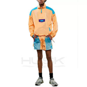 Short d'entraînement en nylon pour homme avec poche zippée et panneau en maille Vente en gros de shorts de sport décontractés Fitness Motif solide Taille 6XL Jogging - Product Image 1