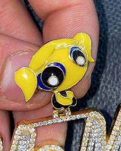 Colgante de Cruz para Hombre con Diamante de Corte Redondo de 3.20 Quilates, Chapado en Plata, Estilo Clásico para Niños, Hinduismo - Product Image 2