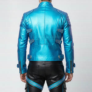 ชุดแข่งรถมอเตอร์ไซค์หนังแท้สำหรับผู้ชาย พร้อมหัวเข็มขัด  แบบเต็มตัว สำหรับขับขี่บนแทร็คและถนน ทนทานต่อการเสียดสี - Product Image 4