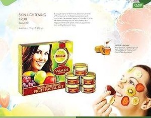 Venta caliente Vaadi Herbals Skin Lightening Fruit Facial Kit para piel brillante o radiante y brillante en casa disponible a buen precio - Product Image 5