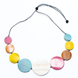 Bijoux artisanaux collier en résine vente chaude de l'Inde collier fait main pour femmes et filles résine multicolore - Product Image 2