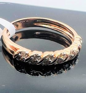 Lujo 14K y 18K oro sólido anillo de diamantes naturales colección de joyas atemporales pieza exclusiva - Product Image 2