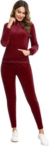 Ensemble de survêtement en polaire épaisse pour femmes sur mesure hiver Streetwear Premium Polyester chaud Jogging tenue - Product Image 4