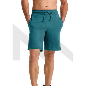 Pantalones cortos de gimnasio personalizados de algodón de alta calidad para hombre/pantalones cortos casuales personalizados con cintura elástica para hombre - Product Image 1