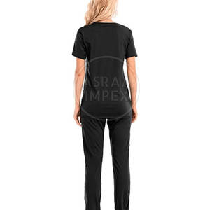 ยูนิฟอร์มสครับทางการแพทย์สีพื้นน้ำหนักเบาเครื่องแบบแพทย์ชุดสครับทางการแพทย์สไตล์ล่าสุด - Product Image 4