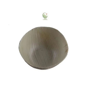 Feuille de palmier naturelle écologique et biodégradable bols ronds profonds vaisselle jetable pour mariages fêtes et événements - Product Image 1