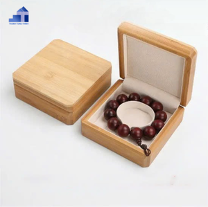 Caja de regalo de madera hecha a mano con logotipo personalizado mejor calificada Patrón cuadrado exclusivo vietnamita para almacenamiento seguro de joyas - Product Image 6