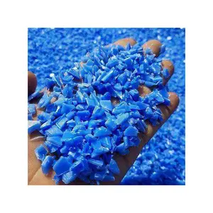Hochwertiger HDPE-Trommel-Rückschrott abgelenkt und geballter HDPE blauer Trommel-Rückschrott weltweite Lieferung Werk verkauf HDPE-Kunststoffpartikel hochwertig