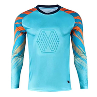Camisetas de Portero de Fútbol Unisex para Adultos, Transpirables, Ligeras, Antibacterianas, 100% Poliéster, Manga Corta, Conjunto Deportivo