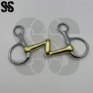 Bocados de Anillas Sueltas para Caballo, de Acero Inoxidable, Lisos y Seguros, Herramienta de Entrenamiento Ecuestre, Bocados Duraderos para Caballo, Comodidad al Montar - Product Image 2