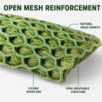 Gazon artificiel hybride Turfnest pour terrain de football, jardin, pelouse, aménagement paysager, renforcement personnalisé jusqu'à 4m x 50m
