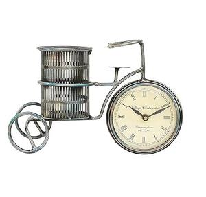 Porte-crayon en fer métallique de grande taille de forme personnalisée de qualité supérieure avec Sculpture d'horloge Organisateur de vaisselle de conception attrayante. - Product Image 6