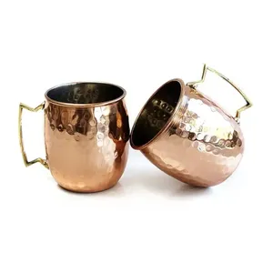 Tasse en cuivre Moscow Mule d'excellente qualité Cuisine en métal durable et verres de table d'Inde pour les cadeaux d'affaires - Product Image 4