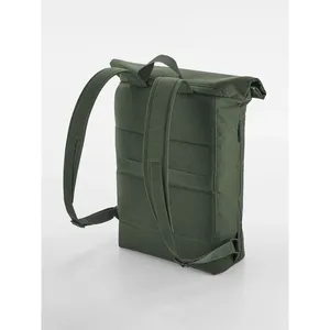 Simplicity <b>Roll</b>-Top Recycled Sustainable <b>Backpack</b> Promotional Merchandising - Product Image 4