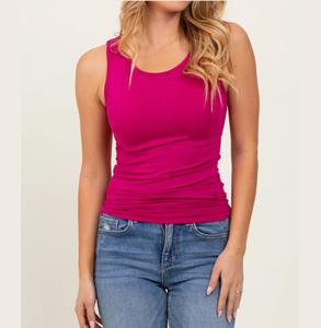 Premium Quality <b>Women's</b> Maternity T-<b>Shirts</b> Loose Summer Mother Breastfeeding Clothing <b>Sleeveless</b> Pink Color Pregnant Breathable - Product Image 2
