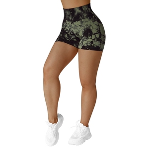 Stylish Hot Selling OEM Wholesale Stretchy New Yoga Shorts High Waist Gym Women Sports Shorts Casual Wear <b>Booty</b> Women Short 2027 - Product Image 2