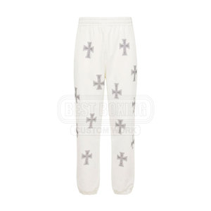 Chándal de diamantes de imitación para hombre con detalle ostentoso y cintura elástica para comodidad y estilo Hip Hop Chándal de diamantes de imitación para hombre - Product Image 3