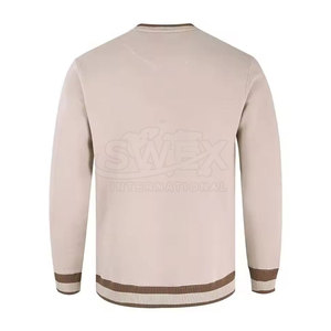 เสื้อกันหนาวคอวีธรรมดาสำหรับผู้ชายเสื้อสเวตเชิ้ตคอวีแบบลำลองสำหรับผู้ชายผ้าคอตตอนผสม - Product Image 2