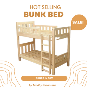 Litera de madera de teca para dormitorio de niños, litera súper cómoda con escalera, muebles para el hogar, fábrica directa - Product Image 6