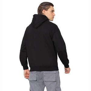 Personalizado peso pesado 500 GSM caída hombro Sudadera con capucha fabricantes en blanco 100% algodón de gran tamaño de alta calidad con capucha - Product Image 4