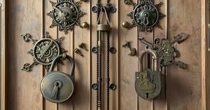 High Quality Safety Brass Keyed Padlock Hook Shape Brass Padlock Combination Security keyed Padlock Antique Laxmi ji <b>Lock</b> - Product Image 6