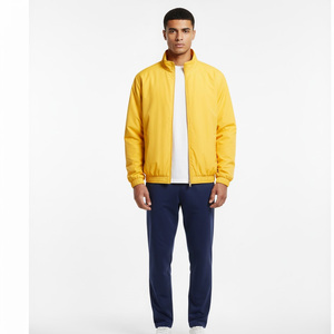 Chaqueta cortavientos de invierno para hombre, impermeable, para exteriores, con cuello levantado, ropa de calle, logotipo frontal, OEM, proveedor mayorista personalizable - Product Image 1