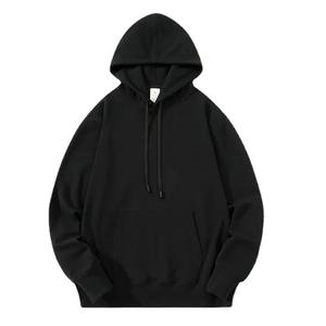 Pull en coton polaire confortable à capuche manches longues avec poche Kangro Hodies à épaules tombantes pour femme - Product Image 2