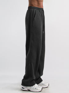 Oem diseño de moda 100% pantalones de chándal de algodón pantalones en blanco para hombres con cuerda 2 bolsillos hombres prendas de punto pantalones de chándal pantalones de jogging - Product Image 3