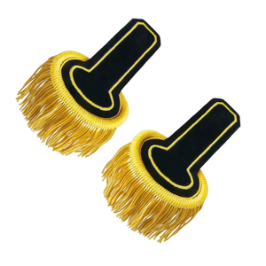 Bullion Wire Shoulder Boards <b>Gold</b> Fringe Epaulettes Marching Band Uniforms Epaulette Uniforms Hot Selling Personal Equipment - Product Image 2