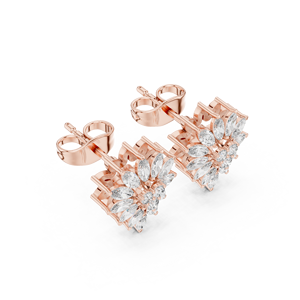 Pendientes de Moissanite de 18K para niñas en oro real - Product Image 2