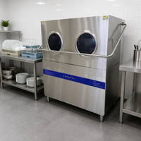 Máquina de Lavar Louça de Alta Eficiência com Elevação Superior, Cesto Duplo e Tipo Capota
