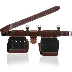 Bolsas de herramientas de cuero genuino 100% para uso personal Servicio OEM Bolsa de herramientas de cuero reutilizable de último diseño - Product Image 3