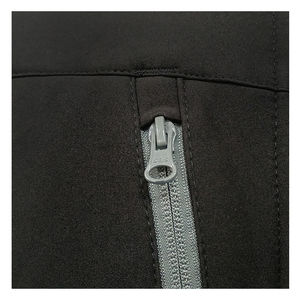 Veste à capuche d'hiver unisexe décontractée en crochet avec fermeture éclair personnalisée, coupe-vent, imperméable, en toile souple, doublée de coton - Product Image 6