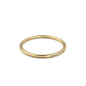 Anillos Apilables de Plata de Ley Chapados en Oro con Incrustaciones de Circonitas Cúbicas Simuladas de Diamantes, Estilo Étnico, para Mujer, Engaste de Bisel, Aniversario - Product Image 2