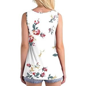 Débardeurs sublimés Gym couleur unie avec logo personnalisé Débardeurs pour femmes fabriqués à un prix raisonnable - Product Image 2