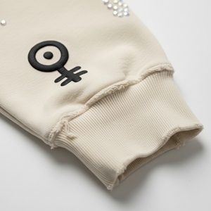 Nueva Sudadera con Capucha Personalizada para Hombre, Tejido Grueso de 500 g/m², Algodón French Terry, Bordado con Pedrería, Dobladillo sin Rematar Ecológico - Product Image 4