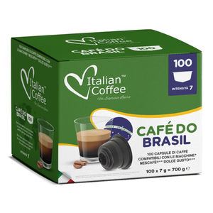 100 capsules de café italien Caf do Brasil compatibles avec Nescafé Dolce Gusto* - Product Image 1