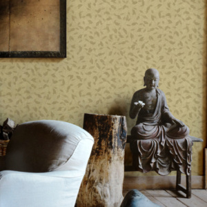 !! VENTE!!! Simple Nature Feuille Plaine Design Décor Intérieur maison PVC Papier Peint Style Zen Japonais - Product Image 1