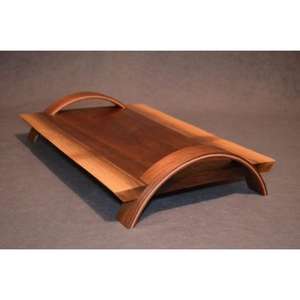 Planche à fromage en bois rustique avec de beaux motifs de grain pour ajouter un charme naturel à votre planche à fromage de cuisine en acier inoxydable - Product Image 2