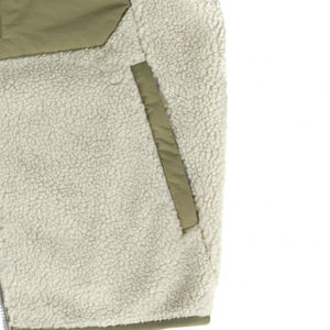 Vente en gros Veste à fermeture éclair en polaire Sherpa pour hommes avec poche poitrine Vêtements d'extérieur chauds pour l'hiver Logo personnalisé Mode décontractée Fourniture OEM - Product Image 4